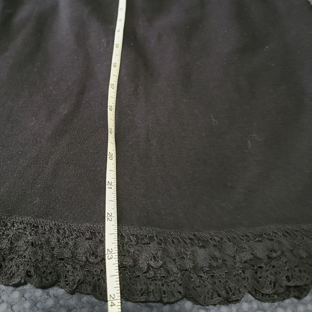 Black pencil skirt with side lacing detail S